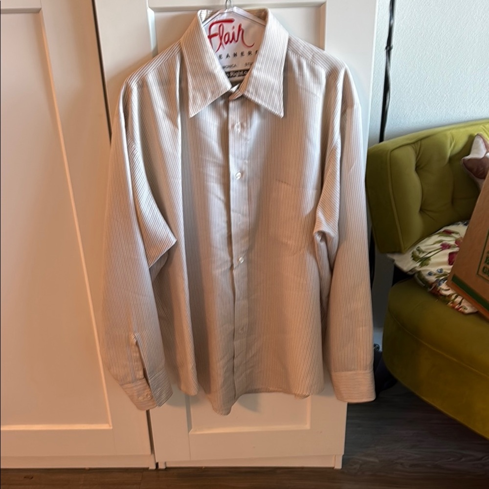 Classic Cream Long Sleeve Dress Shirt
